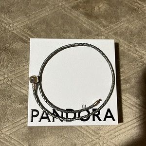 Pandora double leather bracelet